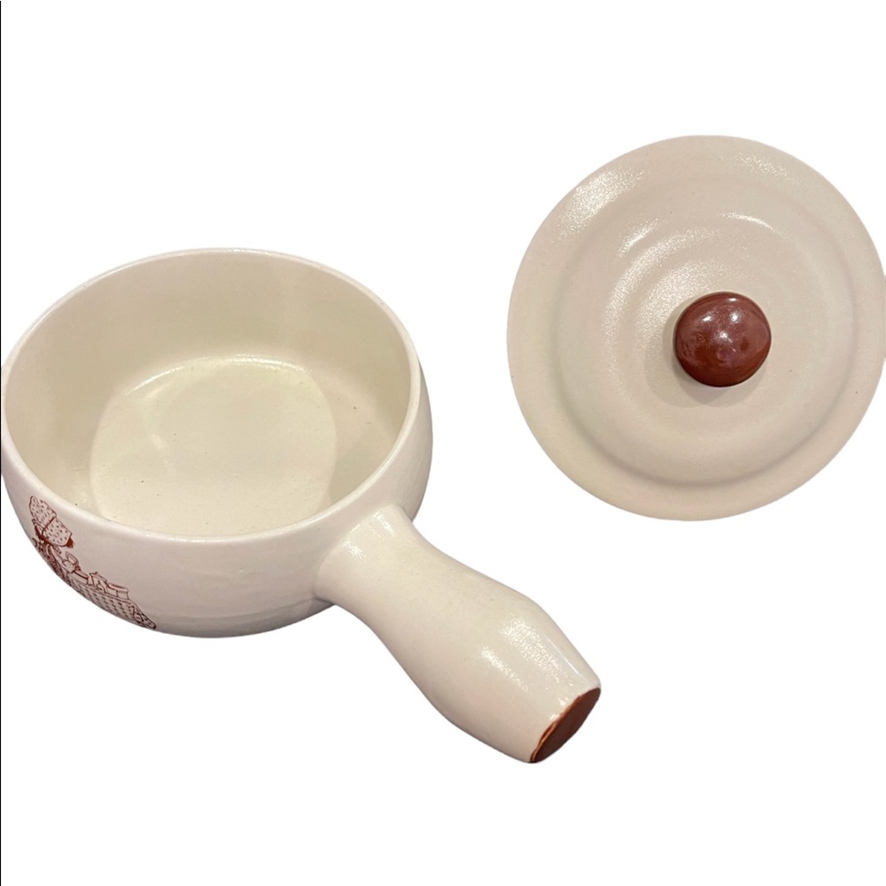 Vintage Holly Hobbie Oven Proof Dishes Burgundy chiffon - Picture 3 of 9